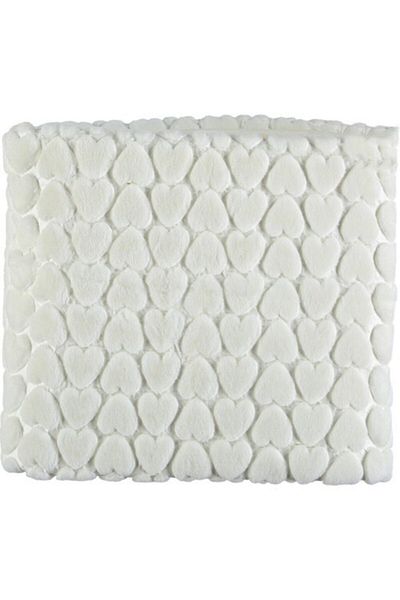 GOLDEN SPRING Golden Star Baby Blanket 100x120 Cm Heart Ecru