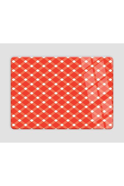 DreamHomes 25*35 Red White Glass Cutting Board