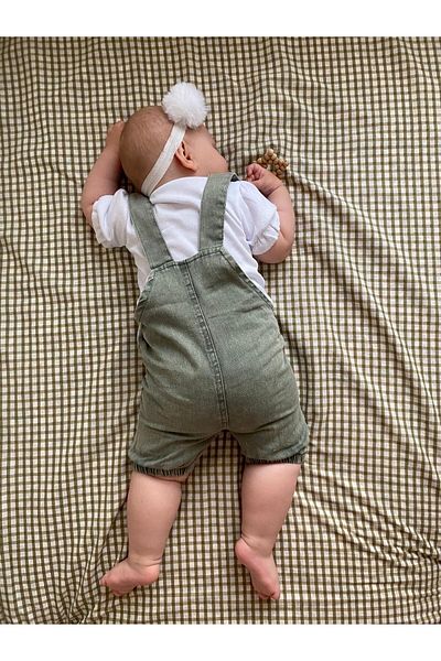 Minizade Baby Girl/Child Rabbit Print Salopet Jumpsuit with Badi