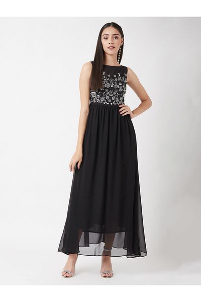 Miss Chase By Styli Embellished Lined A-Line Maxi Dress