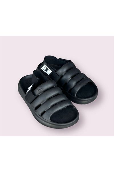 Seha Black Eva Light Sole Comfortable Sandals for Kids