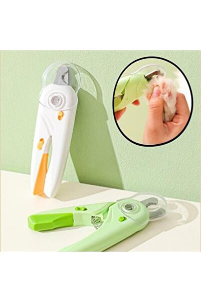 OZCMAX Evcil Hayvanlar İçin Ledli Törpü Detaylıı Tırnak Çakısı Makası (R4)