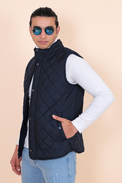 HeviStor Чоловічий жилет - з капітоне, флісом, блискавкою та підкладкою HevisStor.00022