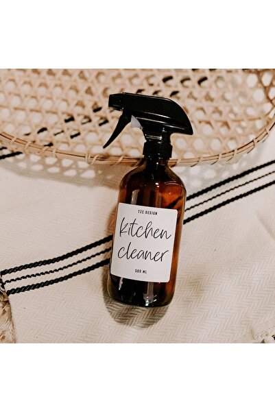 Genel Markalar Amber Kahverengi Cam Şişe Mutfak Temizleyici Kitchen Cleaner 5...