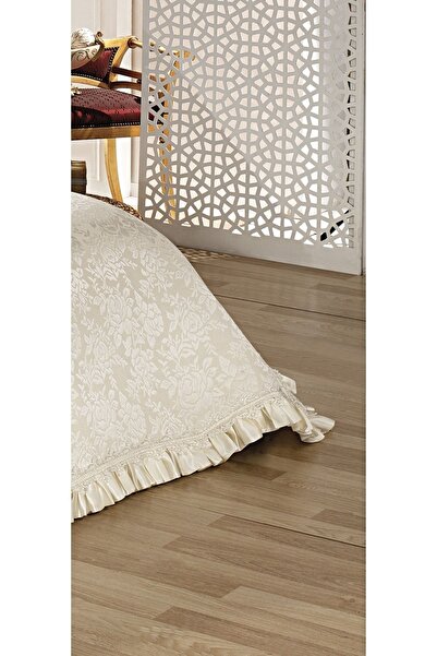 BALADI HOME Pique Bedspread Double Dowry Box 6 Pieces Lace Satin