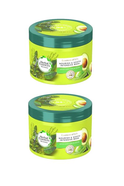 Herbal Essences قناع الصبار وزيت الأفوكادو - 450 مل × 2 قطعة