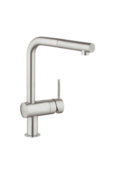 Grohe Eviye Bataryası Spiralli Tek Akış Minta Supersteel-32168dc0