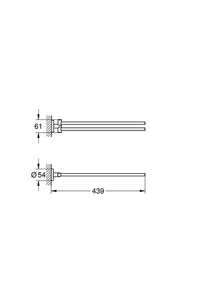 Grohe Essentials Towel Holder Set - 40371dl1