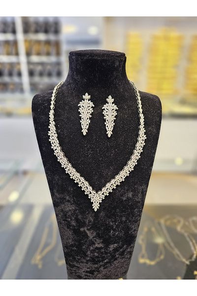 imitasyon dünyası 2024 new Season Zircon Stone WeDDing Set