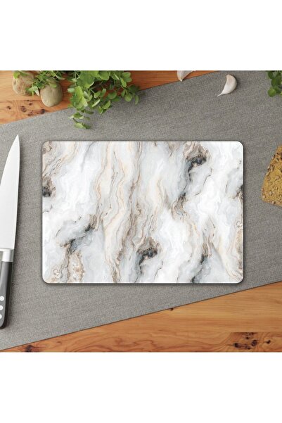 DreamHomes Dream Homes |   Glass Cutting Board Marble Patterned 25 X 35 cm