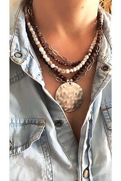 by özllem Tasarım Çoklu Boncuk Kolye