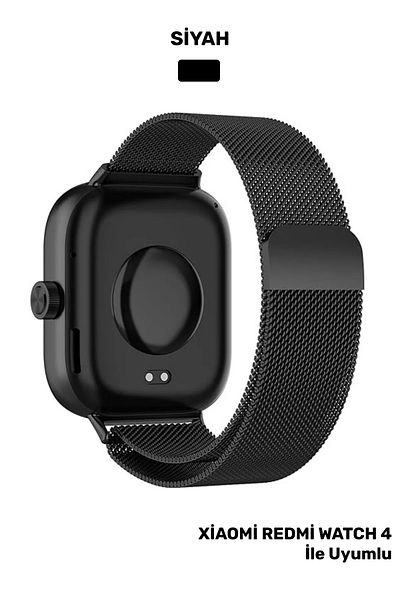CONOCER ساعة Xiaomi Redmi Watch 4-5 متوافقة مع شبكة معدنية مغناطيسية قابلة للتعديل من الفولاذ المقاوم للصدأ