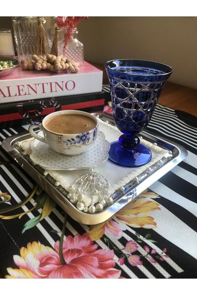 Terzi Bayramoğlu Beyaz Püskül Model Kokteyl Peçetesi