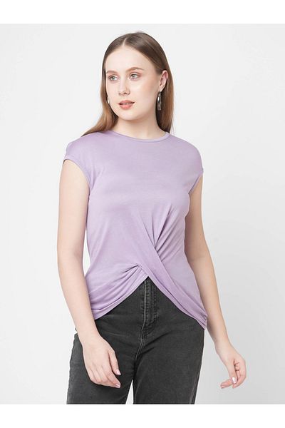 Mish By Styli تي شيرت بحاشية غير متماثلة من الأمام