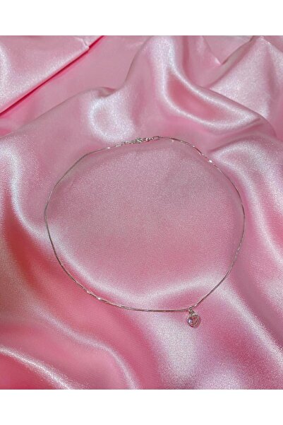 h&b design jewel Çelik Zincirli Mini Kalp Choker
