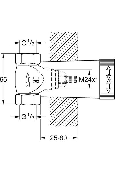 Grohe Built-in Remote Control Body -29800000