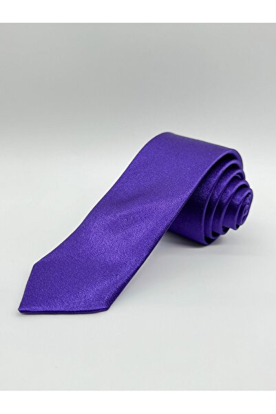 HARES Limited Edition Purple Abraham Fabric Handmade Tie & Handkerchief