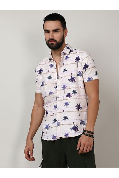 Campus Sutra By Styli Desert Palm Regular Fit Shirt