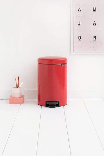 Brabantia Evrekala Shop 12 Lt Trash Can Brabantia Red Trash Can -Authorized Evrekala Shop- New Series