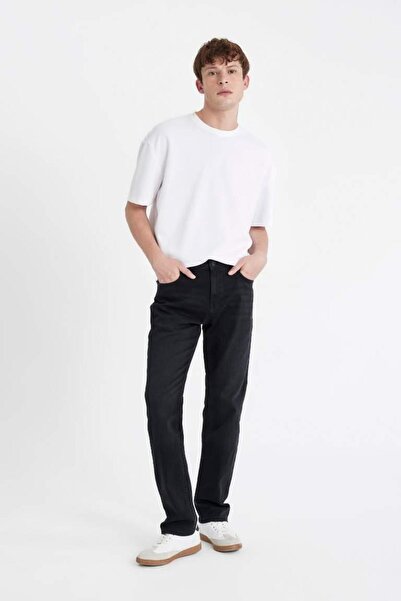 DeFacto Sergio Regular Fit Normal Kalıp Normal Bel Boru Paça Jean Pantolon