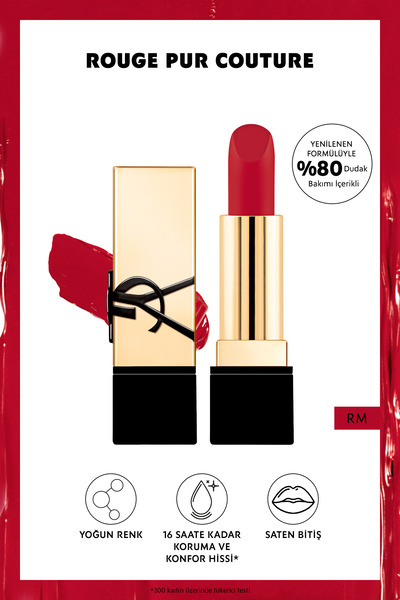 Yves Saint Laurent Rouge Pur Couture Saten Bitişli Ruj - Rm 3614273945219