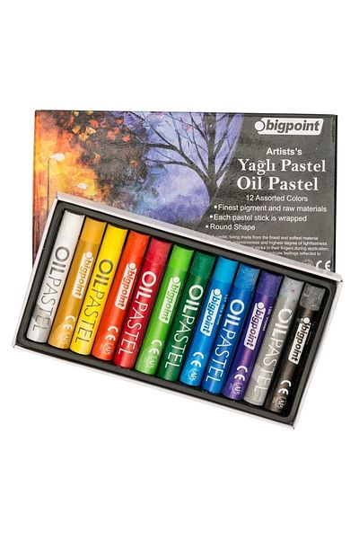 Bigpoint Artists's Oil Pastel Paint 12 Colors