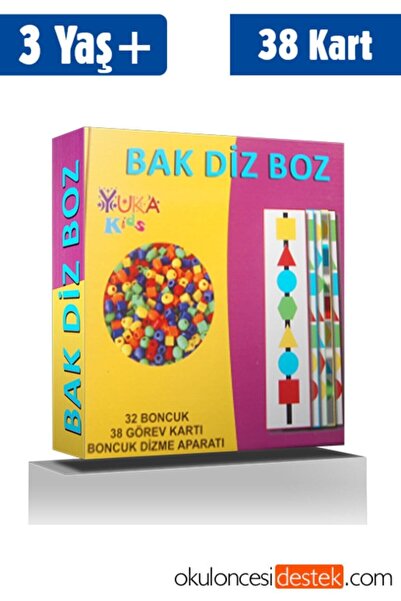Yuka Kids Bak Diz Boz Plus (BONCUK DİZME OYUNU) (4-6 YAŞ) Yukakids