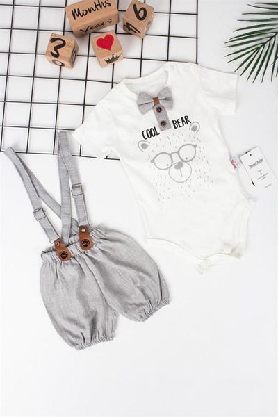 TRENDİMİZBİR Cool Bear Printed Slipet for Baby Boy