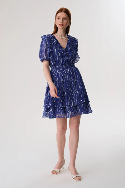 Gusto Rochie mini mulată pe talie - Saks