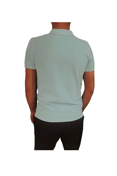HNS Ανδρικό μπλουζάκι με λαιμόκοψη πόλο - Water Green, M, St04002-25949
