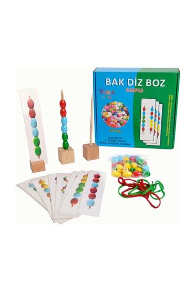 Yuka Kids Bak Diz Boz Simple (EĞİTİCİ & GELİŞTİRİCİ OYUN) (3-5 YAŞ) Yukakids