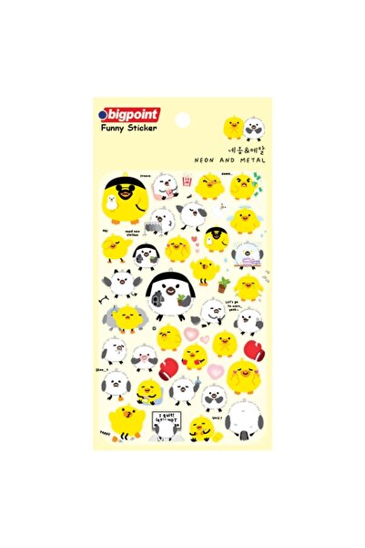 Bigpoint Autocolant Neon și Metal - Puișori