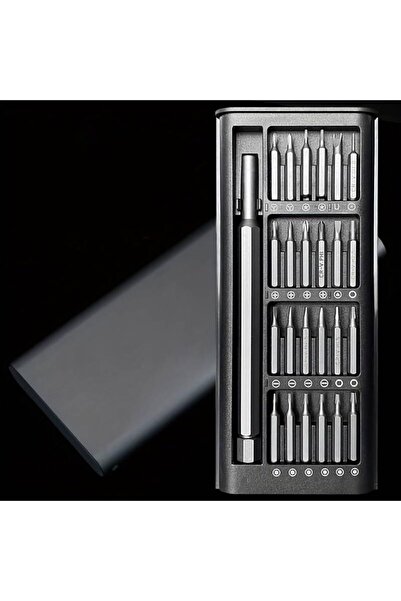 UDMK STORE Manyetik Hassas Tornavida Seti, 24 Parça, Mini Cep Tornavida Seti, Küçük Tamir Seti N