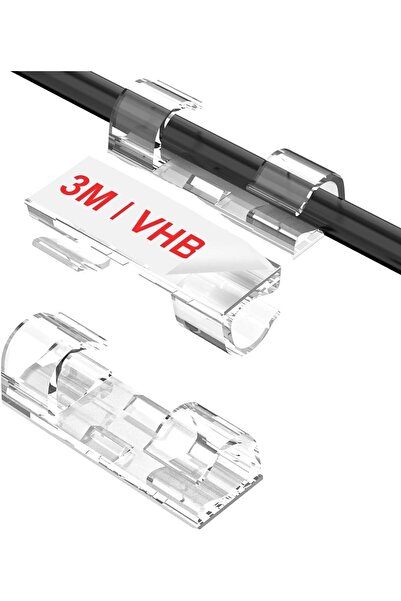 Store Sabitleyici Klips, Kablo Düzenleyici Kroşe, Yapışkanlı Kablo Tutucu Kli...