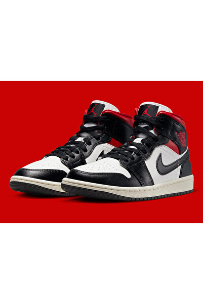 Nike Erkek Air Jordan 1 Mid Gym Red Panda