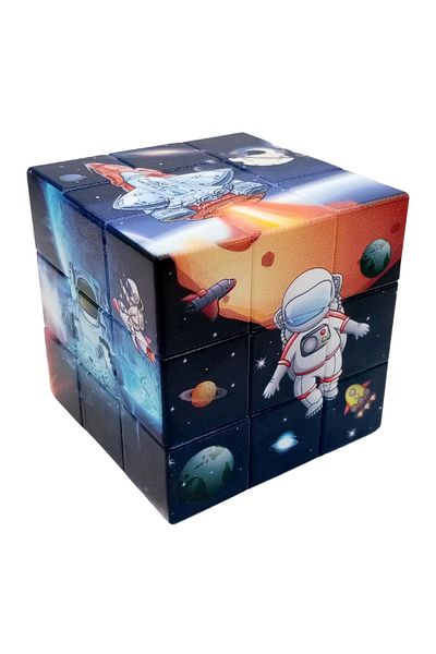 Dünyadan Hediyeler Space Themed Magic Magic Cube - 5.5 X 5.5cm, No.5