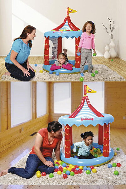 BESTWAY Sirk Şeklinde Şişme Oyun Çadırı - Yumuşak Şişme Tabanlı / Bestway 935...