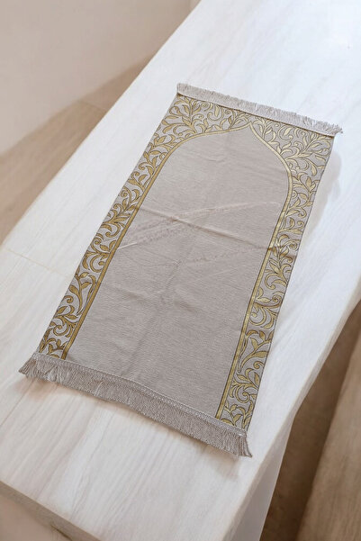 stellare Minimal Düz Desen Ultra Lüks Şönil Seccade Namazlık-Hediyelik Çeyizl...