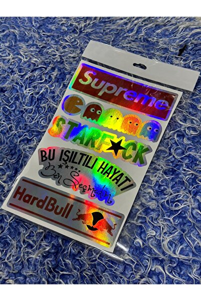 Etiket Oto Aksesuar ARABA ARKA CAM YAZILARI HOLOGRAMLI YENİ MODEL STİCKER