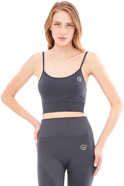 GIORGINA FERRI Sutien sport elastic cu textura moale Hera - Yoga, alergare și curea zilnică de frânghie