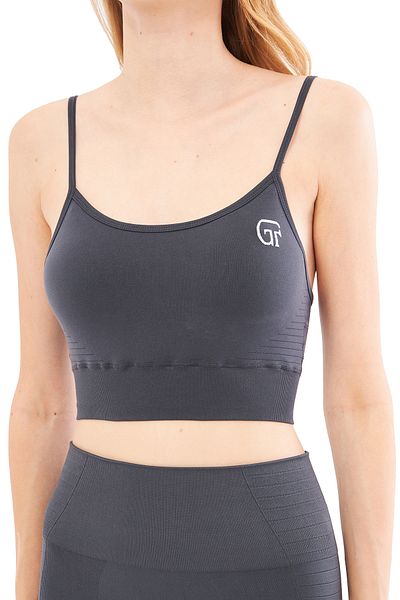 GIORGINA FERRI Sutien sport elastic cu textura moale Hera - Yoga, alergare și curea zilnică de frânghie