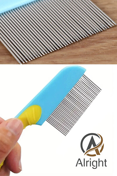 Alright Saplı Metal Bit Pire Temizleme Tarağı Saç Temizleme Fırçası (lice comb)