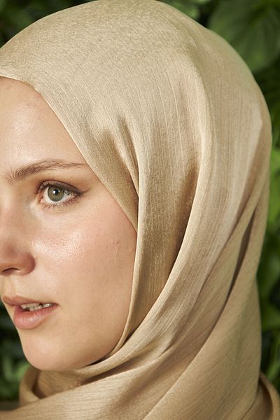 Şehr-i Şal İstanbul Idol Jan Jan Shawl - LIGHT MILKY BROWN