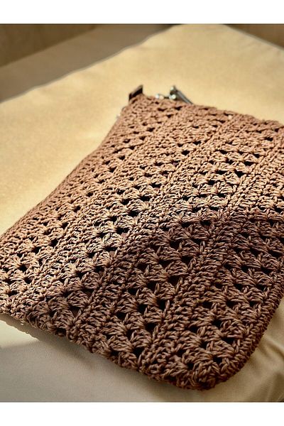 Zeynep Keskin Design Сламена чанта клъч, дамска сламена чанта