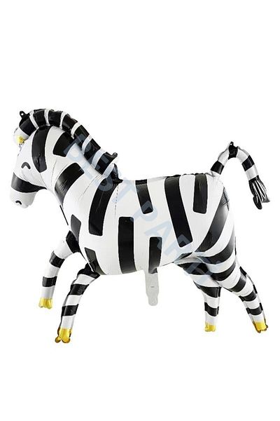BEST PARTİ DOĞUM GÜNÜ PARTİ SÜSLERİ Animal Large Zebra Foil Balloon 92X70 cm