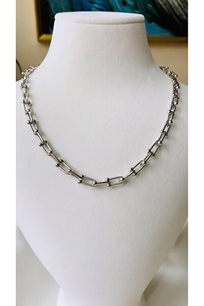 VNS Accessories Çelik Tifanny Model Düz Kolye