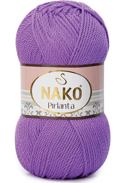 NAKO Pırlanta Amigurumi El Örgü Ipi Yünü Açık Mor 1768
