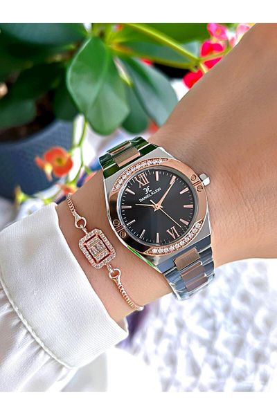 Daniel Klein Steel Cord 30 Meters Water Resistant Women's Wristwatch + Bracelet