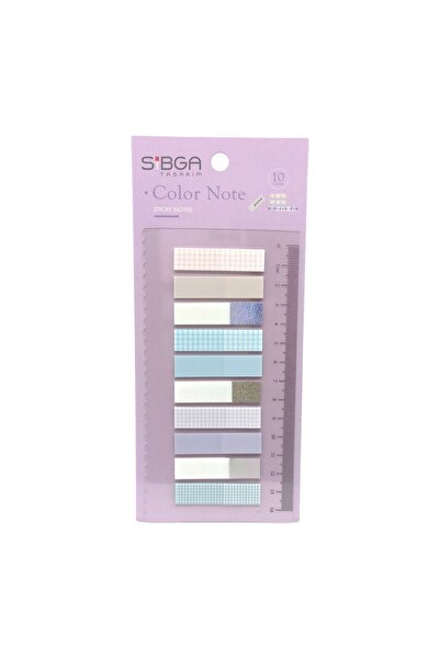 sibga tasarım Simli Şeffaf Renkli Postit Post-it Post It. Kitap Ayracı Ayraç Postit Sticker Not Kağıdı 200 Yaprak