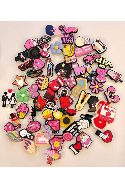 Crocs Terlik Süsü Jibbitz SÜRPRİZ İÇERİKLİ GİRL POWER PAKETİ (5 ADET)